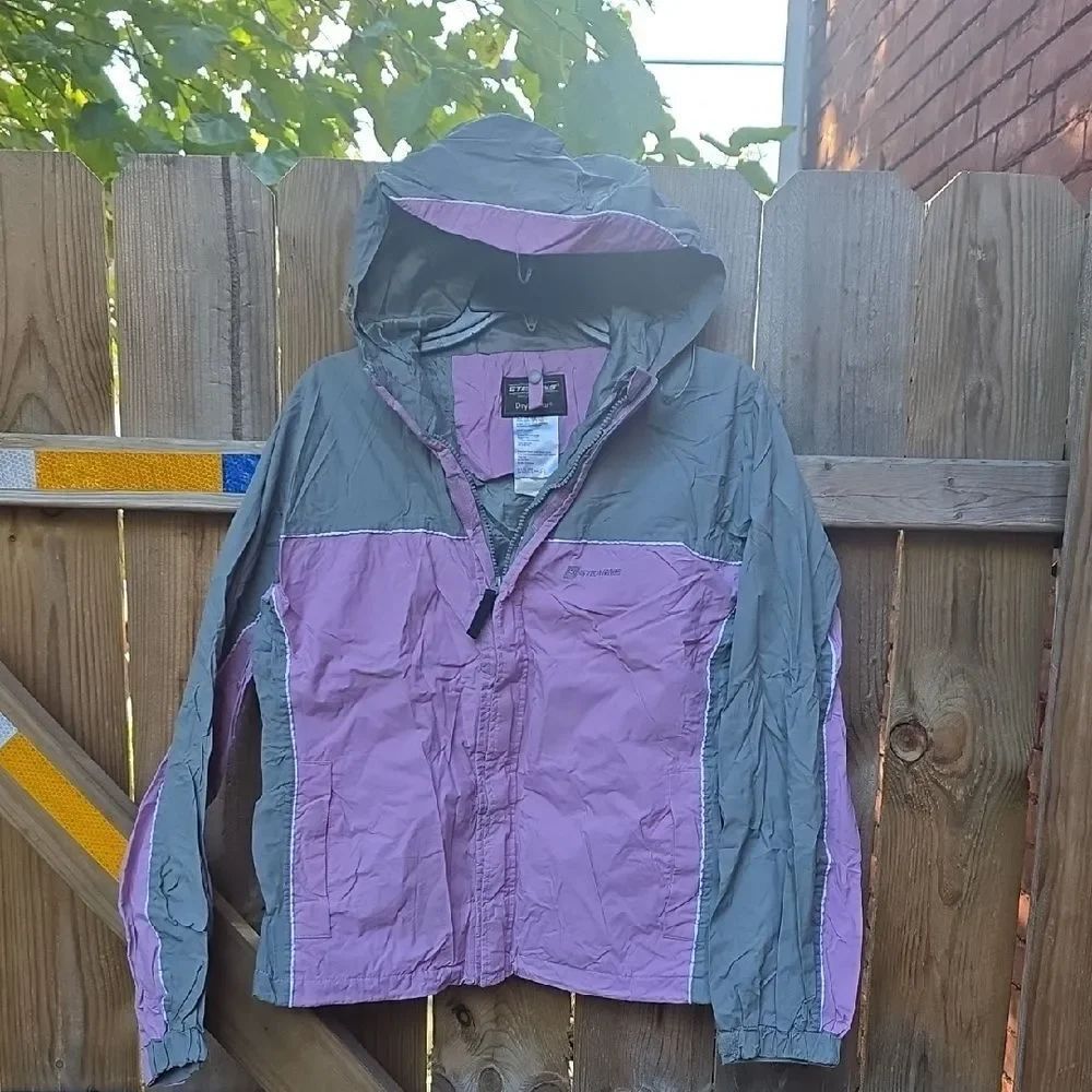 Columbia Two-Tone Pink and Gray Hooded Jacket